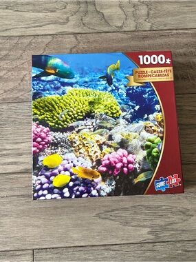 1000 Piece Colorful Coral Reef Puzzle - Multicolor